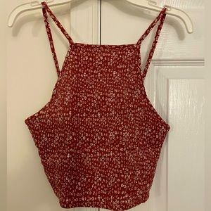 PacSun LA Hearts Red Halter Top